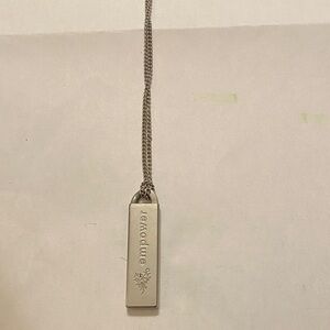 Younique Empower Silver Necklace